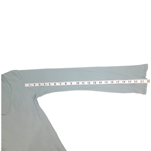 Skin Long Sleeve Ribbed Lounge Dress / Tunic – Size 2 (Light green) - Picture 5 of 6